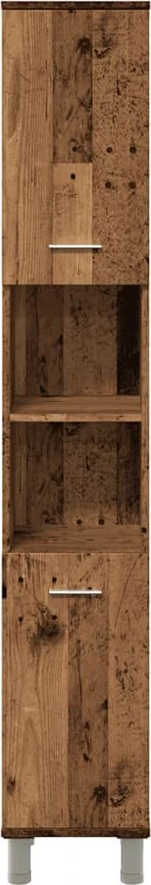 Vonios spintelė Old Wood 30x30x179 cm Engineered Wood