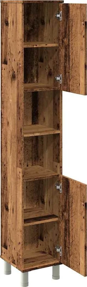 Vonios spintelė Old Wood 30x30x179 cm Engineered Wood