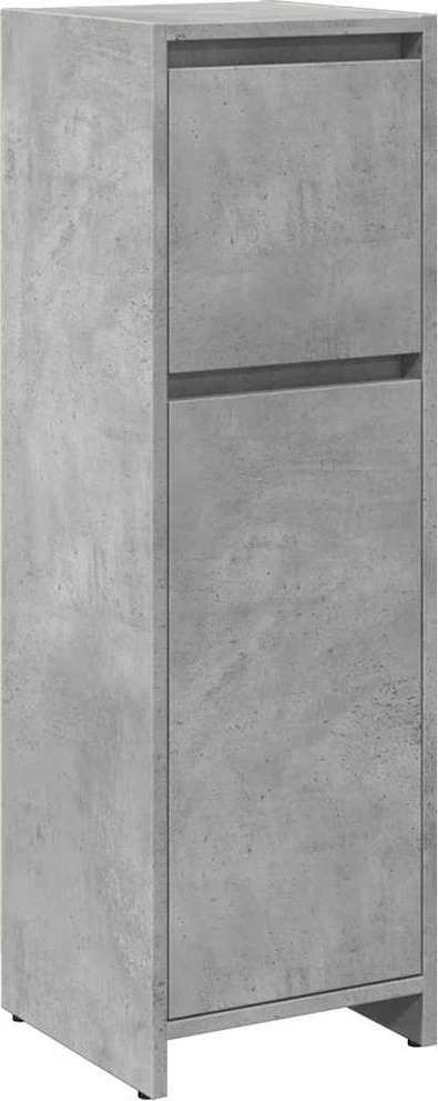 Vonios kambario spintelė, betono pilka, 30x30x95cm, MDP