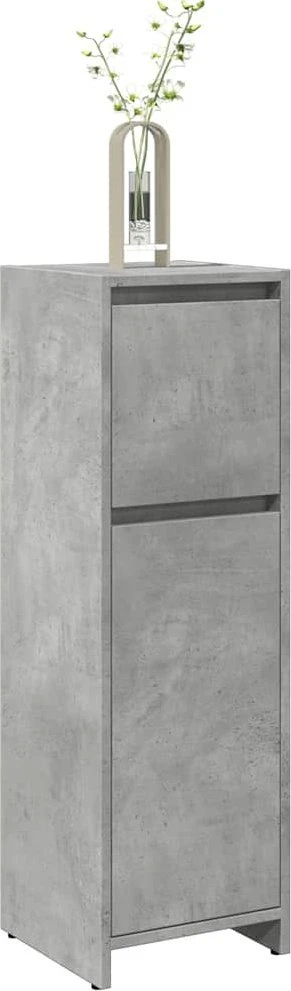 Vonios kambario spintelė, betono pilka, 30x30x95cm, MDP