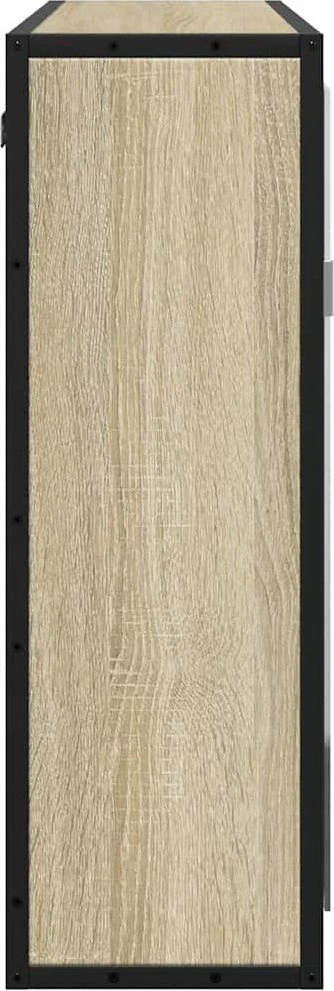 Veidrodinė vonios spintelė, ąžuolo, 65x20x60cm, mediena