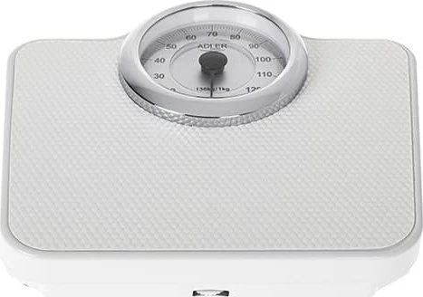 Adler | Mechaninės vonios svarstyklės | AD 8180 | Didžiausias svoris (keliamoji galia) 136 kg | Tikslumas 1000 g | Baltas