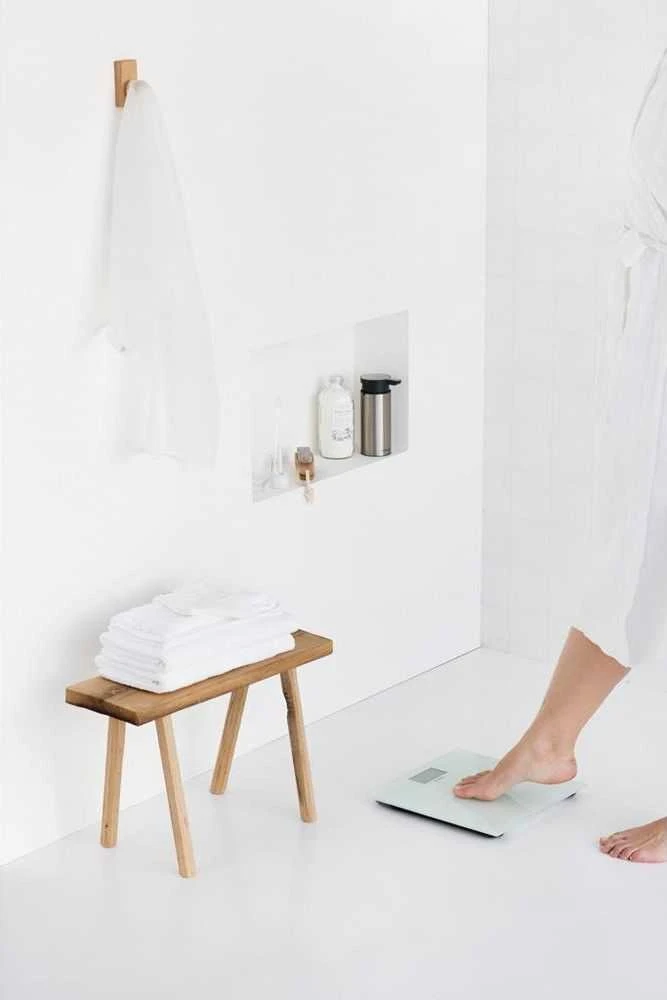Virtuvinės svarstyklės Elektroninės svarstyklės vonios 180 kg balta BRABANTIA