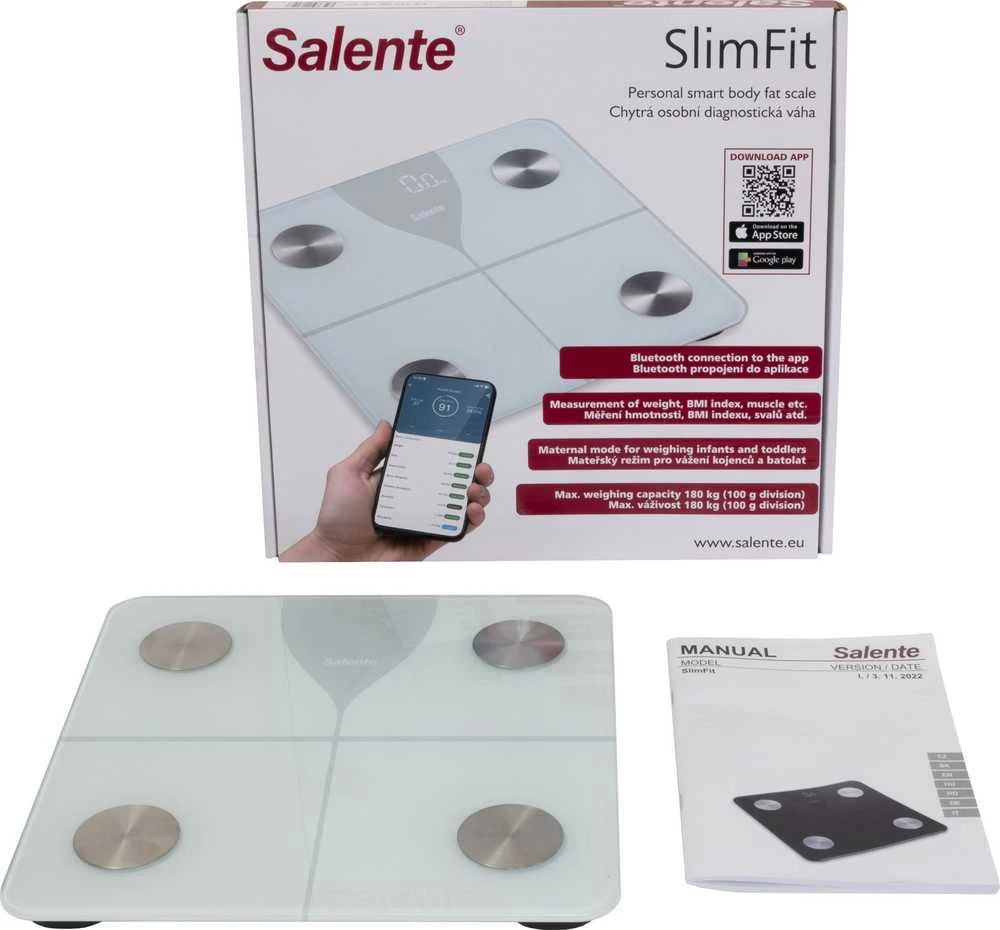 Svarstyklės Evolveo Salente SlimFit baltas