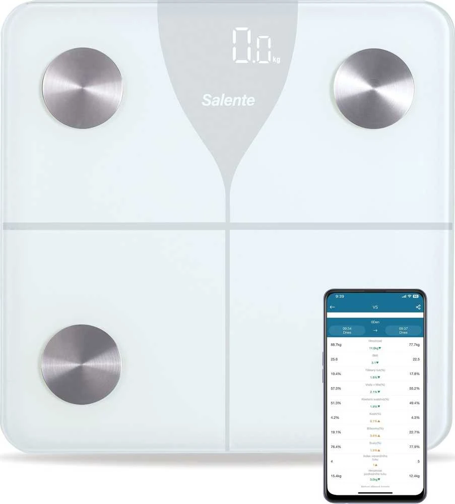 Svarstyklės Evolveo Salente SlimFit baltas