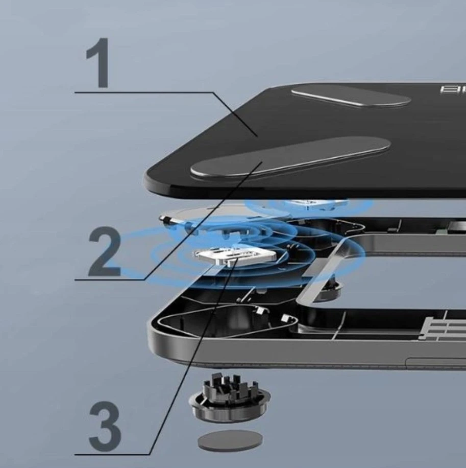 Svarstyklės Extralink Home, Smart bathroom scale, Bluetooth