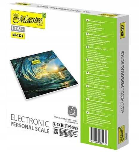Maestro Vonios svarstyklės elektroninės stiklinės tikslios MAESTRO MR-1827