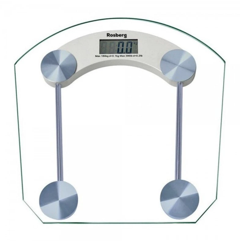 Rosberg 555551650B, vonios svarstyklės, 4 skaitmenų LCD, 180 kg