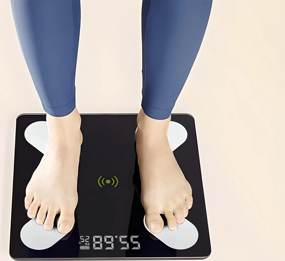 Retoo Svarstyklės Analitinės vonios svarstyklės plonos, 180 kg, „Smart+ 17in1“, juodos, E032