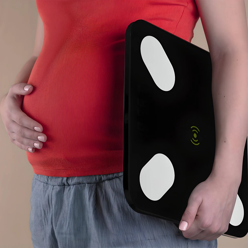 Retoo Svarstyklės Analitinės vonios svarstyklės plonos, 180 kg, „Smart+ 17in1“, juodos, E032