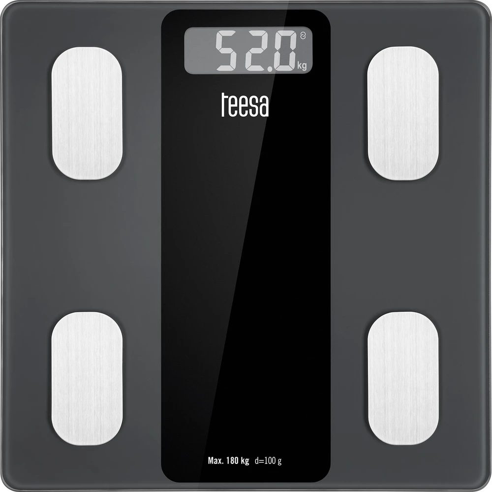 Virtuvinės svarstyklės Teesa Vonios svarstyklės su kūno sudėties analize Body Analyzer