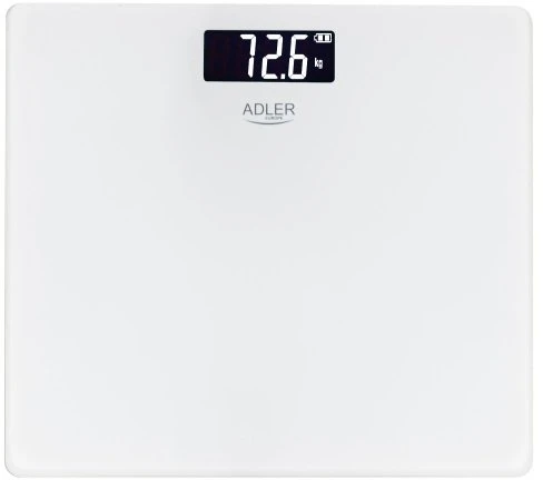 Virtuvinės svarstyklės AD 8194 baltos vonios svarstyklės su USB-C jungtimi, įkraunamos, 180 kg, 100 g tikslumas