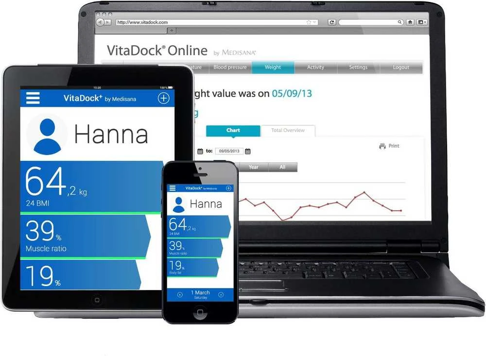 Medisana BS 440 Connect analizuojančios svarstyklės