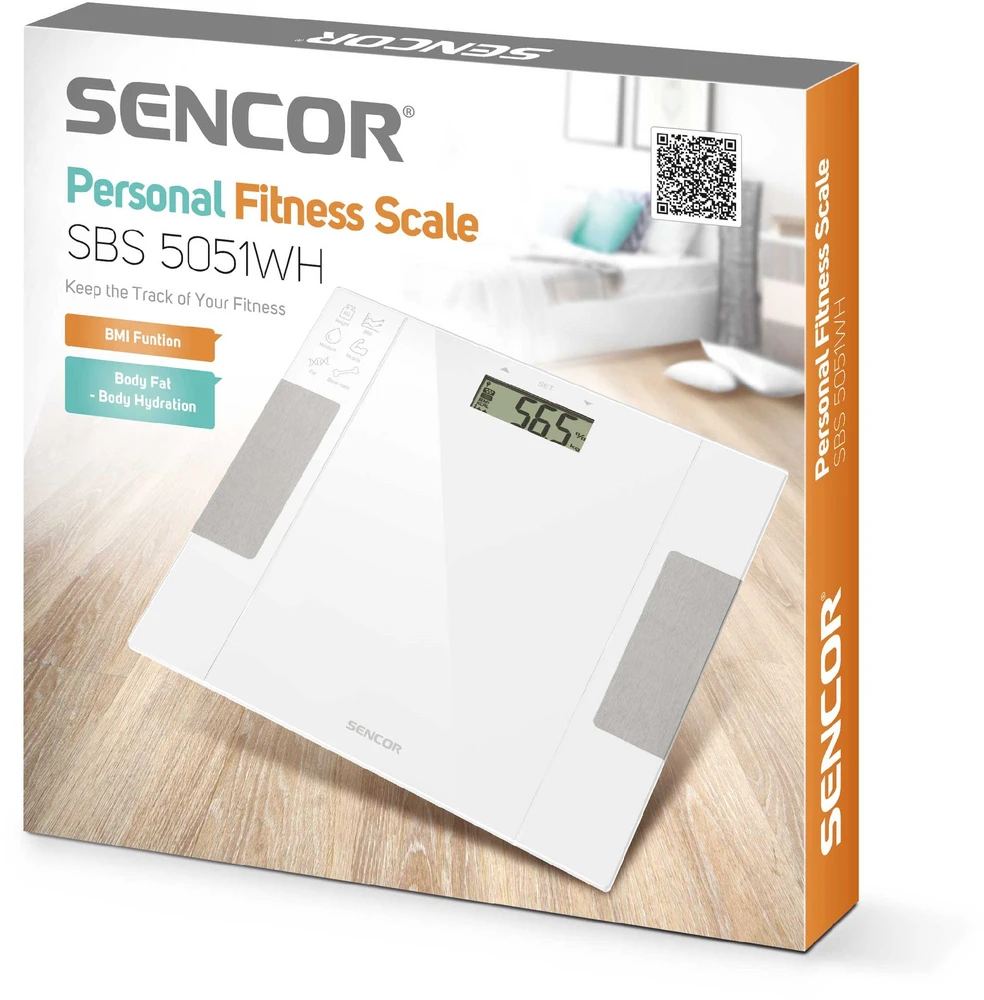 Sencor SBS 5051WH asmeninės svarstyklės