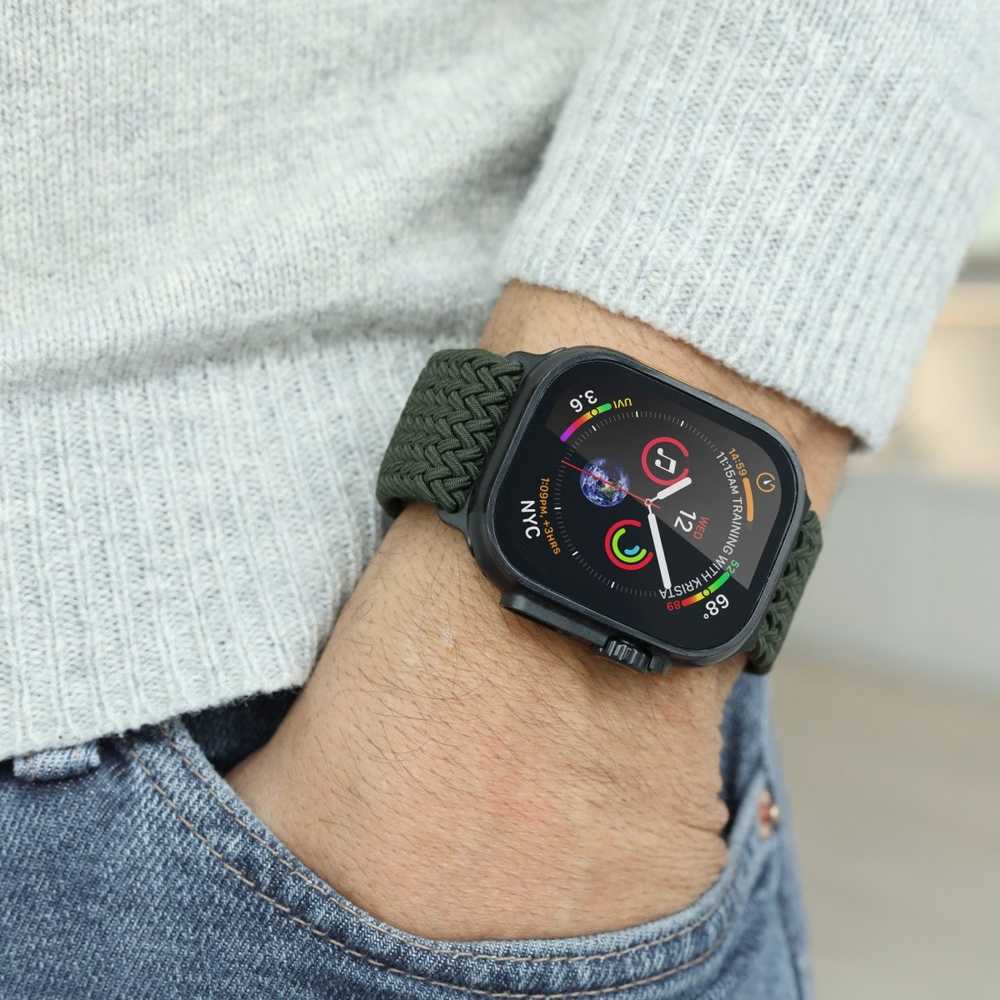 Vonmählen Woven Loop 44, 45, 46, 49mm One Size, Olive Juodas