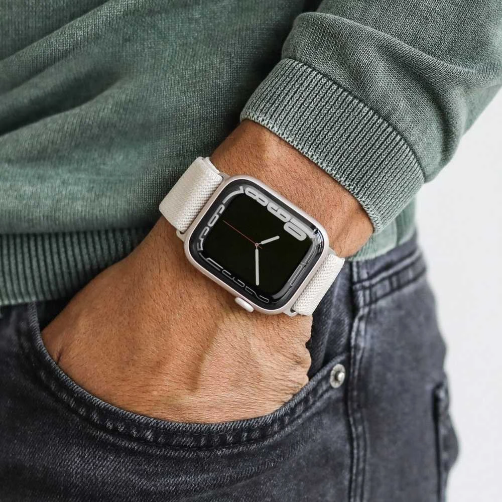 Vonmählen Klasikinė nailoninė apyrankė „Apple Watch 38 | 40 | 41 mm“, vieno dydžio – kreminė (AWS00141)