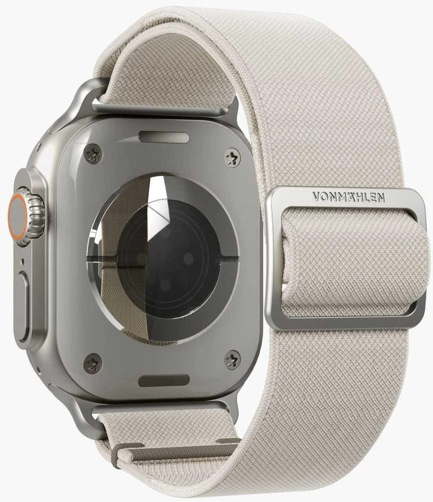 Vonmählen Klasikinė nailoninė apyrankė „Apple Watch 38 | 40 | 41 mm“, vieno dydžio – kreminė (AWS00141)