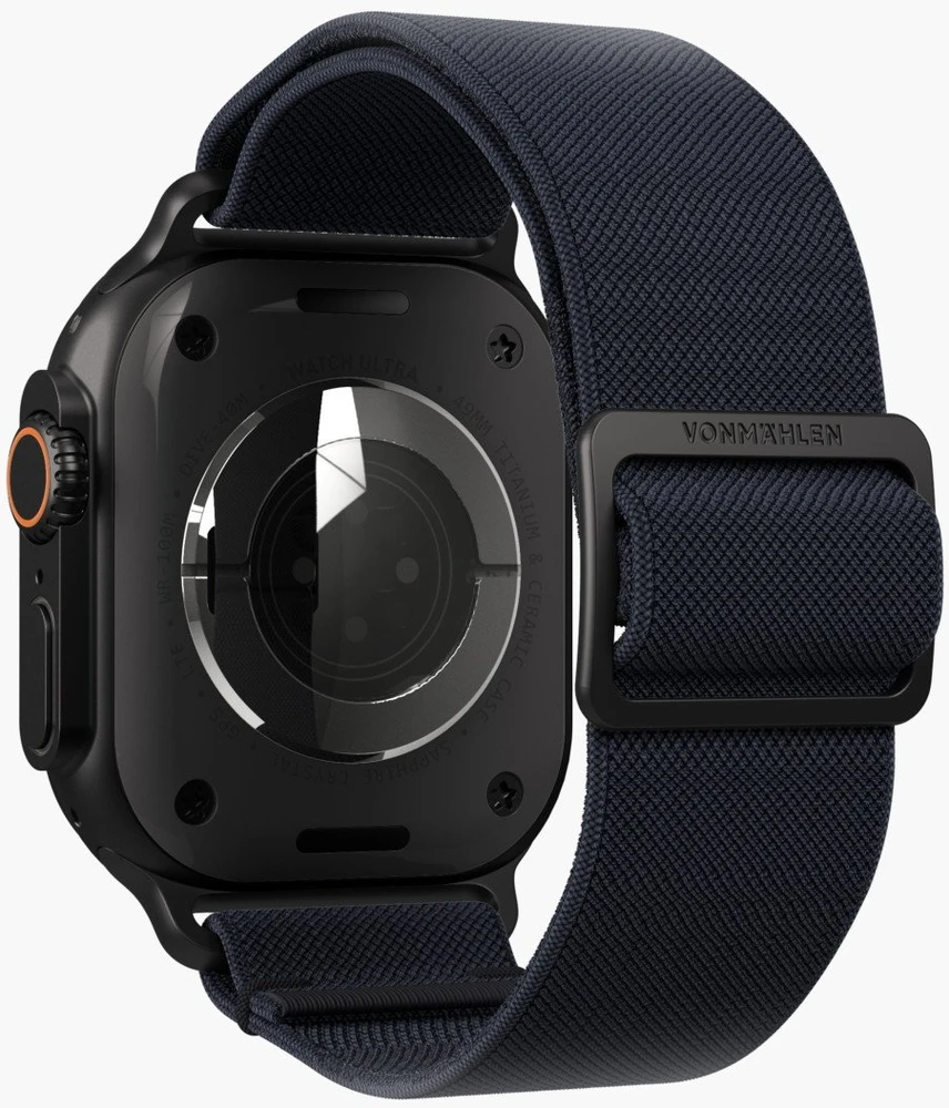 Vonmählen Classic Nylon Loop 40, 41, 42mm One Size, Navy Juodas