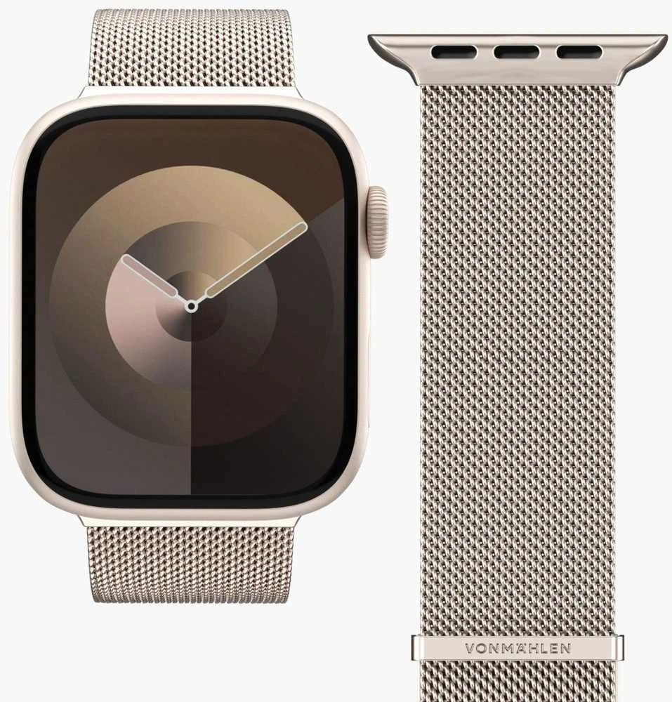 Vonmählen Milanese Loop 2 42 | 44 | 45 | 49mm vieno dydžio - Šampanės spalvos