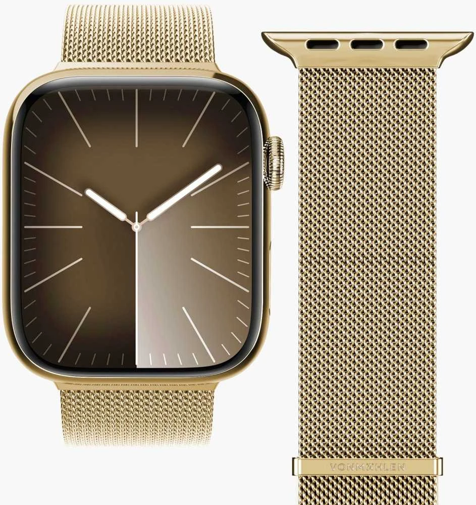 Vonmählen „Milanese Loop 2“ „Apple Watch“ laikrodžiui, 42 | 44 | 45 | 49 mm, vieno dydžio – zlotai (AWS00126)