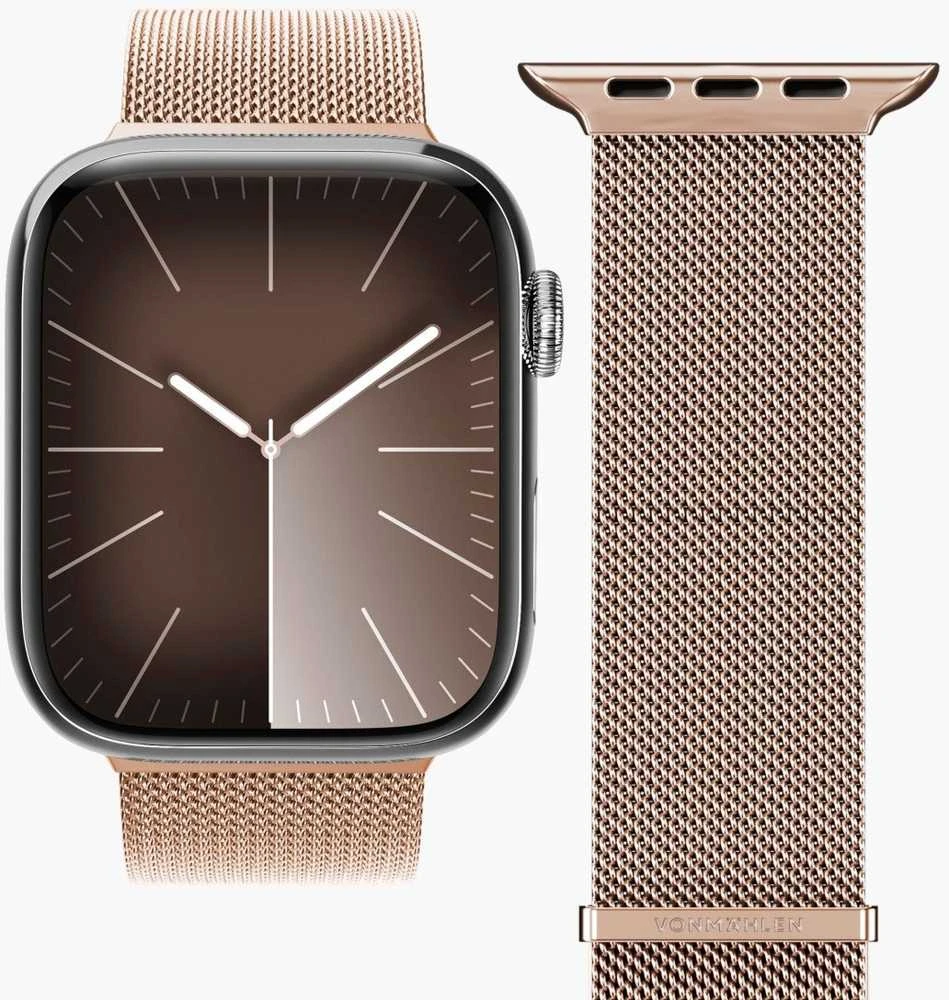 Vonmählen Milanese Loop 2 do Apple Watch 42 | 44 | 45 | 49mm One Size - Rožinė złoto (AWS00128)