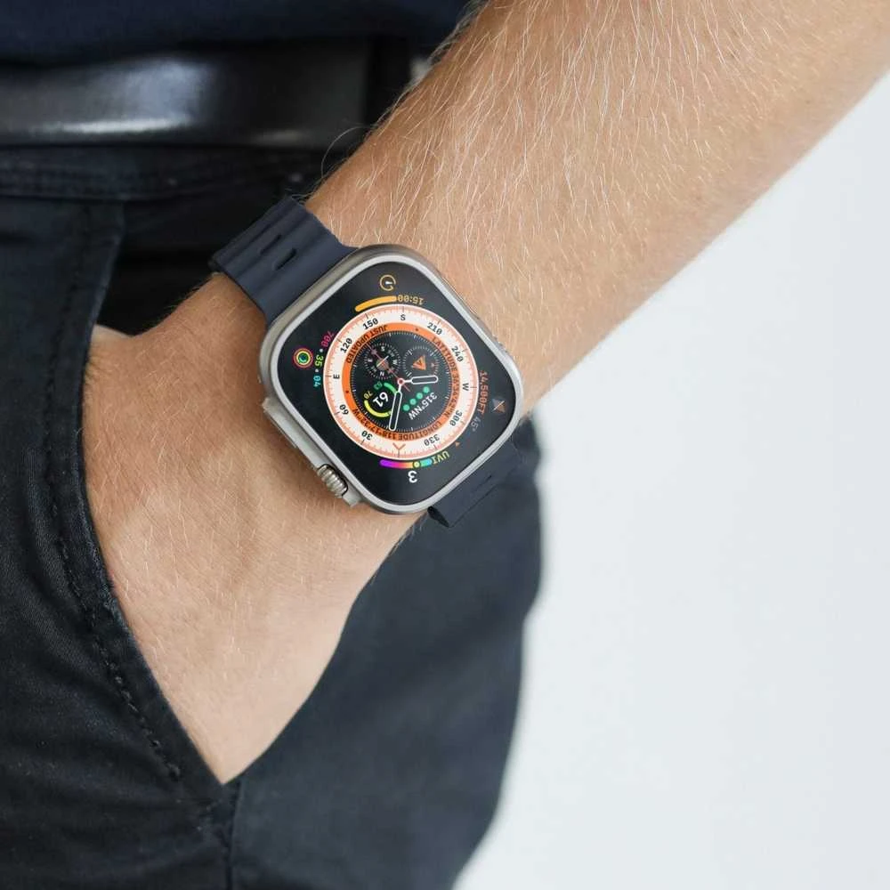 „Vonmählen Wave Band 2“ apyrankė, skirta „Apple Watch 42 | 44 | 45 | 49 mm“, vieno dydžio – granatai (AWS00118)