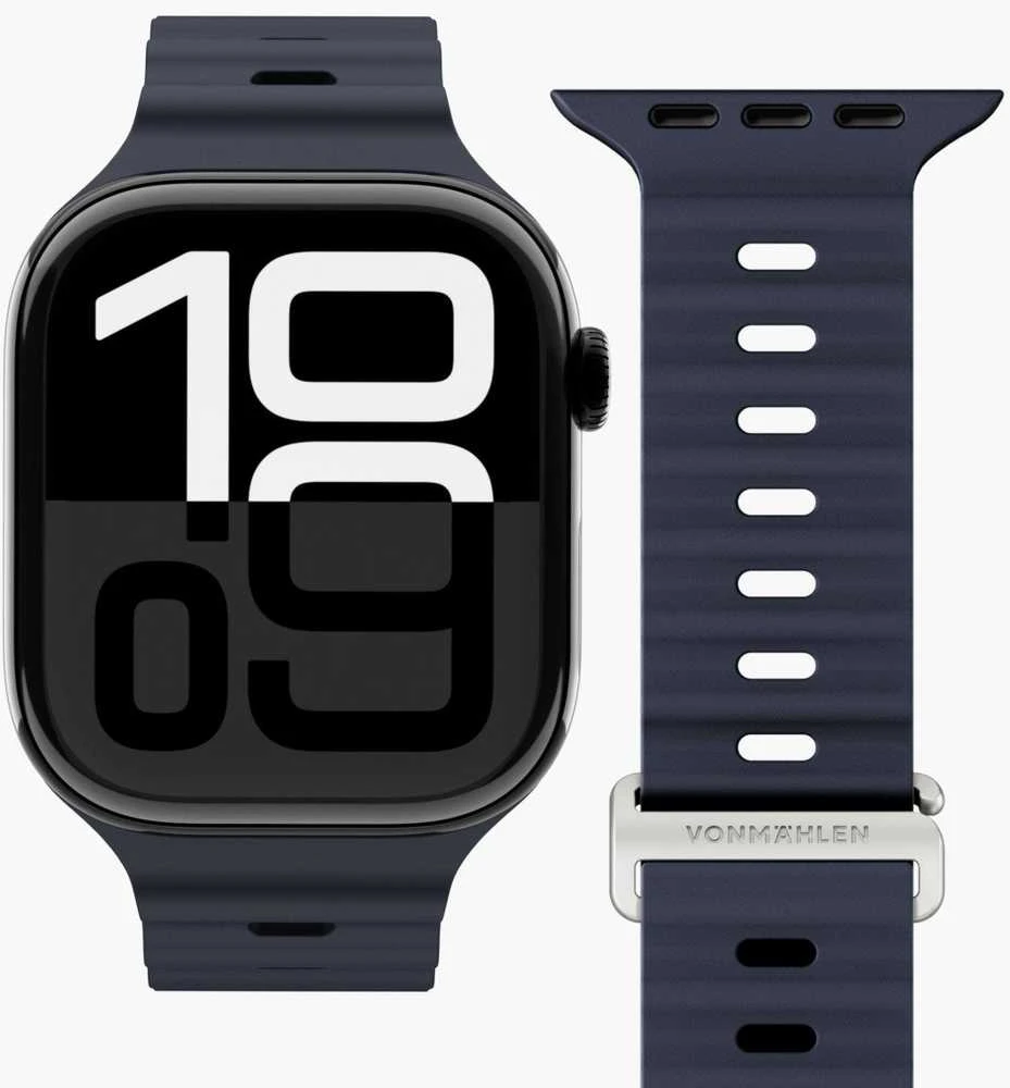 „Vonmählen Wave Band 2“ apyrankė, skirta „Apple Watch 42 | 44 | 45 | 49 mm“, vieno dydžio – granatai (AWS00118)