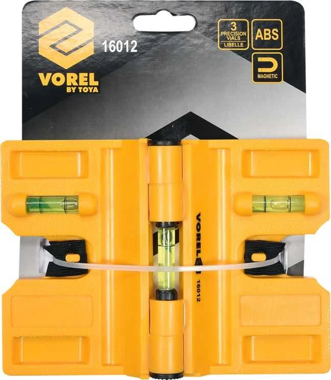 Gulsčiukas ABS, magnetinis 3L Vorel | 15 - 180°, 190x135mm