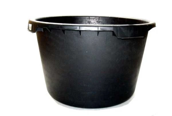 Juodas 40 l talpos plastikinis dubuo