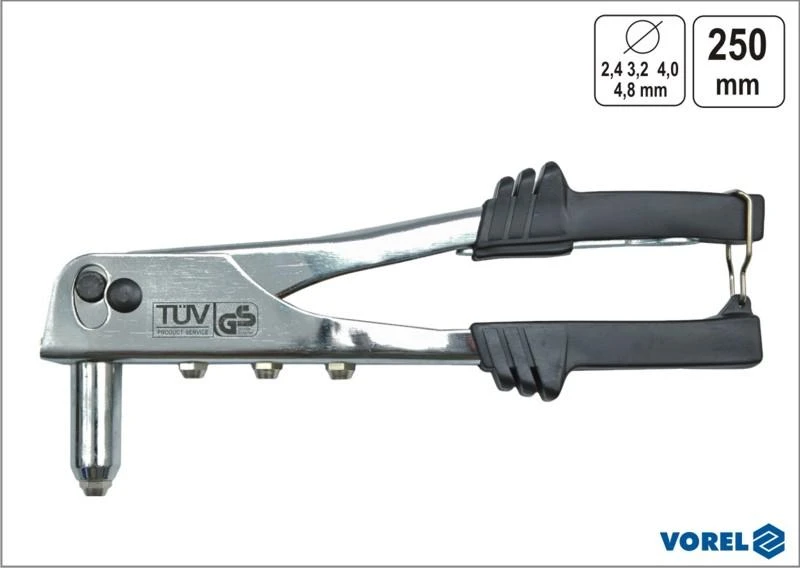 VOREL RANKINĖ RIVETER, CROMUOTA 70023
