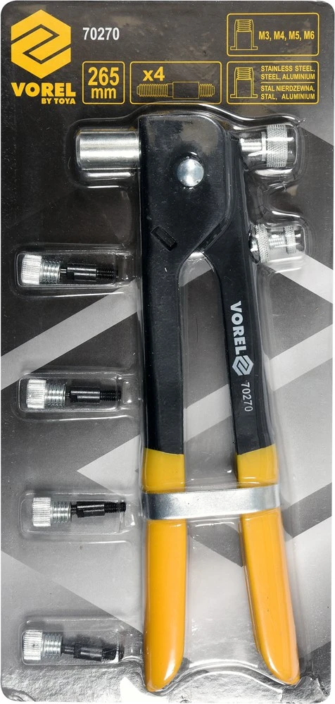 Rankinis kniediklis Vorel 70270; 265 mm; M3-M6