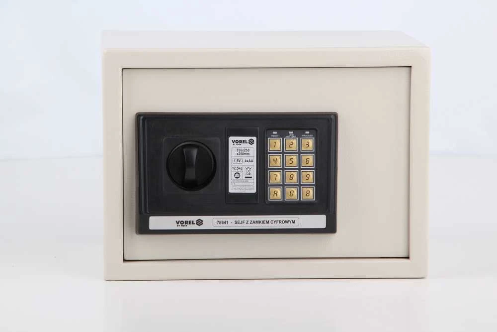 VOREL seifas su elektronine spyna 35 x 25 x 25 cm 78641