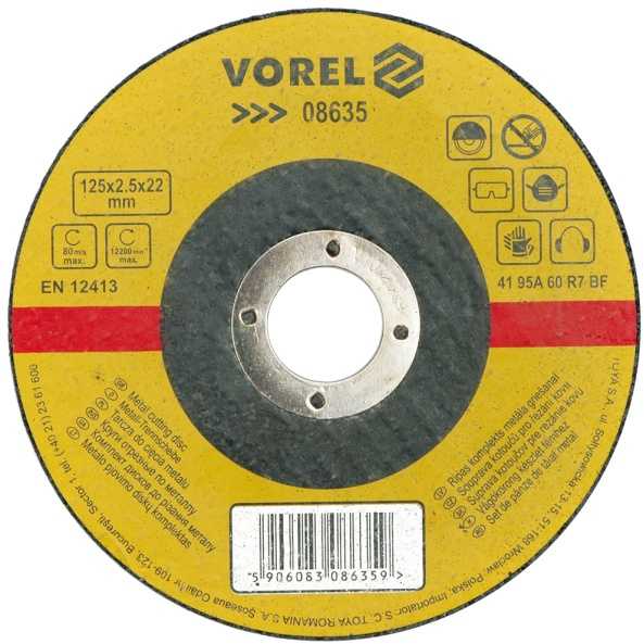 VOREL TARCZA DO CIĘCIA METALU 230 x 1,6 x 22,2mm 08639