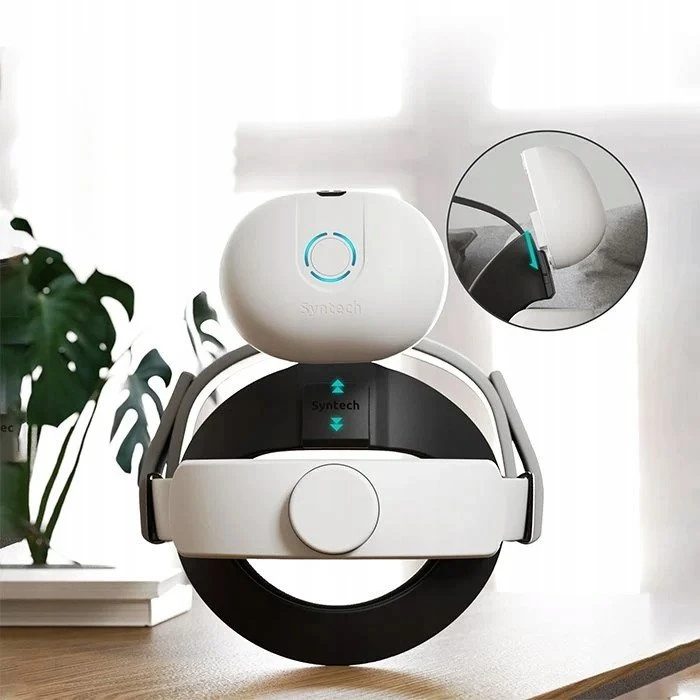 Vortex Virtual Reality Vortex Virtualios realybės galvos laikiklis su baterija, skirtas Quest 3/3s 10000mAh