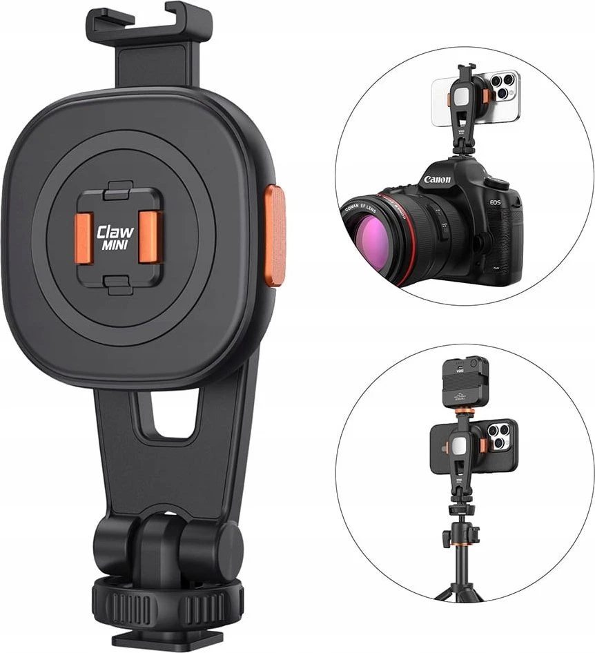 Mitoya Telefono laikiklis - VRIG MG-03L Tripod Compatible Magnetic Claw Mini Mount