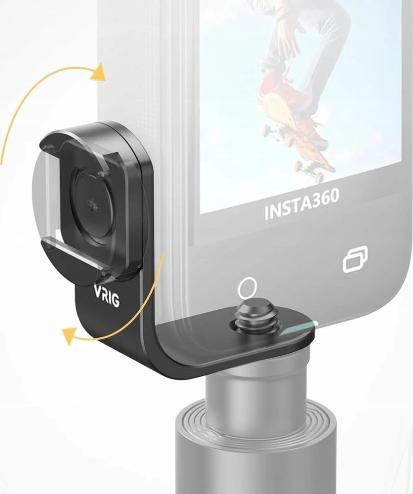 VRIG Adapteris Laikiklis Tvirtinimas 1/4'' ISO kojelė, skirta Insta360 X4 X3 X 4 3 One X2 / AC 22