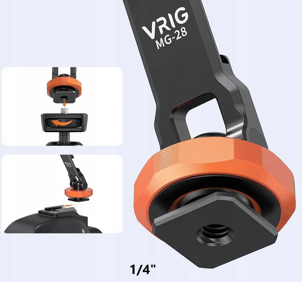 Telefono laikiklis - VRIG MG-28 MagSafe magnetinis laikiklis iPhone 12-16 serijai