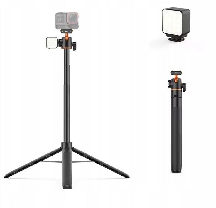 VRIG selfijo lazdelė Selfie Stick Kijek Grip 3in1 magnetinis Insta360 X5 X4 Air Ace Pro 2 / Ac-104 / Sku: A0324 (SB12047)