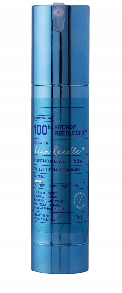 VT Cosmetics Cica Reedle Hydrop Reedle Shot 100hL Aktyvaus poveikio drėkinamoji priemonė veidui, 50 ml