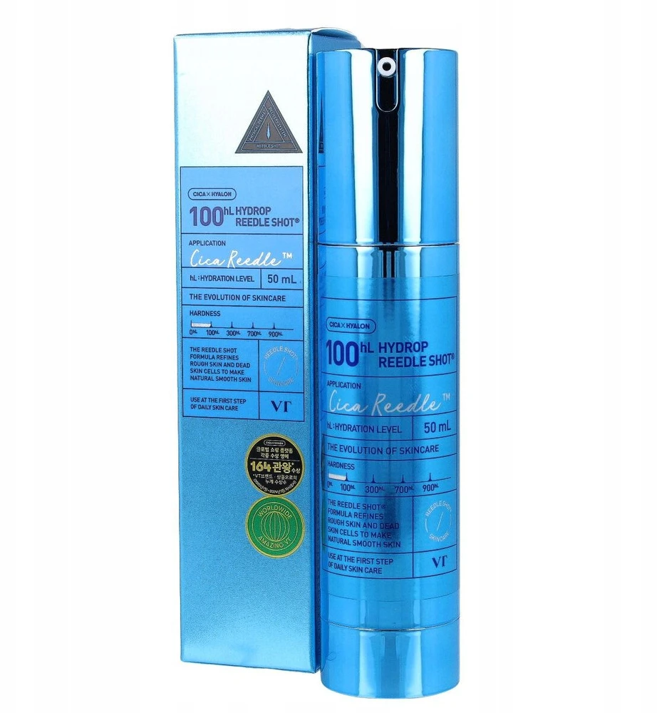 VT Cosmetics Cica Reedle Hydrop Reedle Shot 100hL Aktyvaus poveikio drėkinamoji priemonė veidui, 50 ml