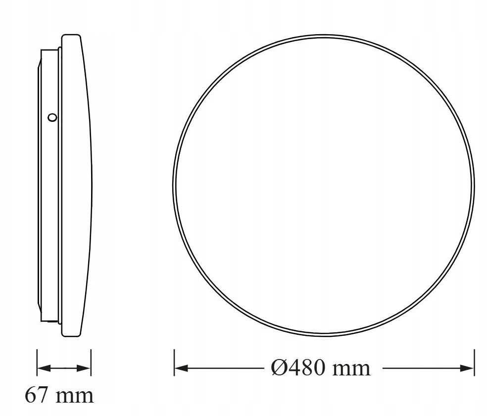 VTAC lubinis šviestuvas LED lubinis, apvalus, 36W, 3960lm, 4000K, 840, IP44, 4099854648144