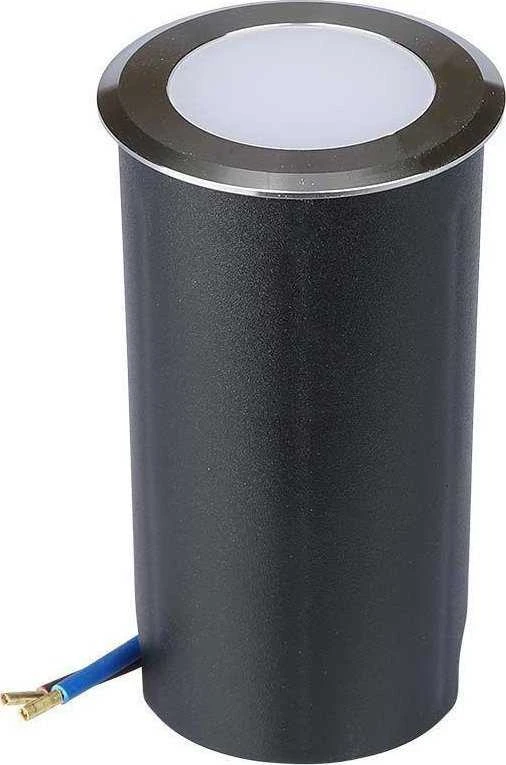 V-tac 1W LED įleidžiamas į žemę šviestuvas, sidabro sp., 3000K, IP67