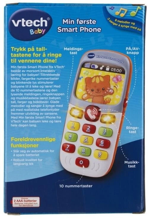„Vtech Babys“ išmanusis telefonas dvikalbis, NE