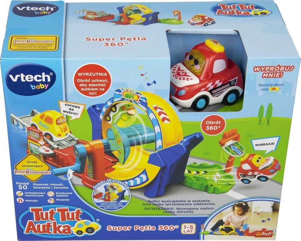 VTECH 61429 Tut Tut Devil Loop Automobiliai 360
