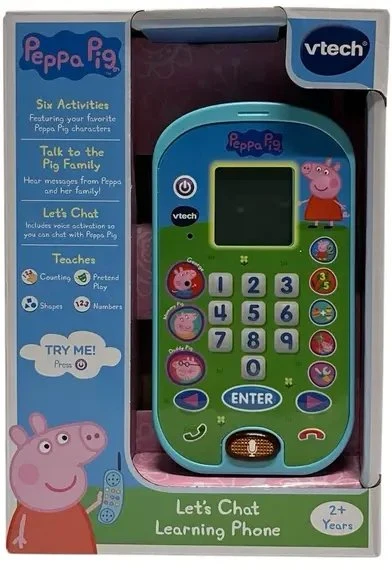 Vtech - Peppa Pig mokymosi telefonas DK (950-523132)