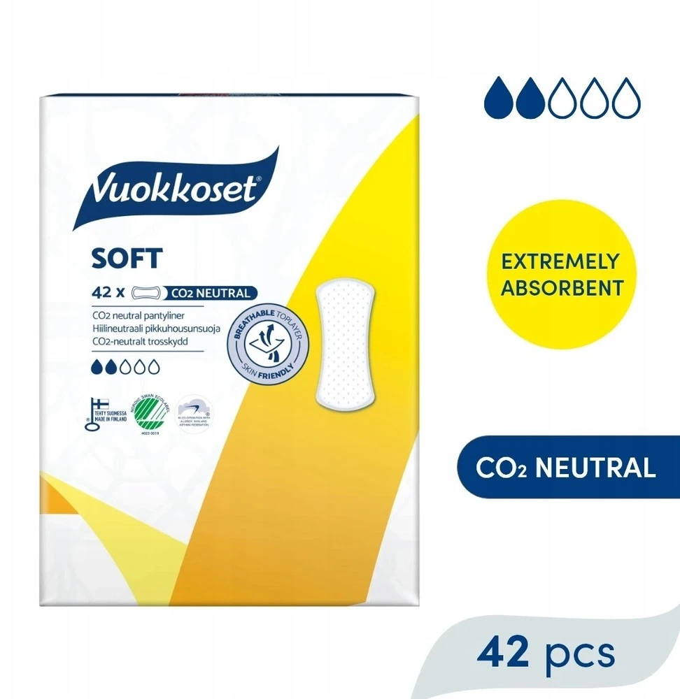 Vuokkoset SOFT įklotai, 42 vnt.