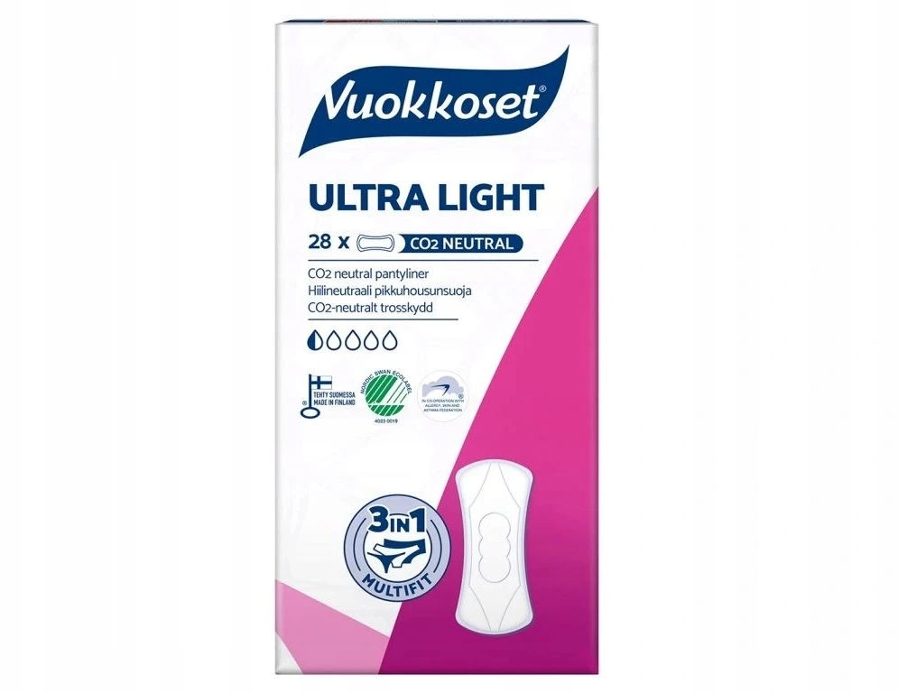 Vuokkoset ULTRA LENGVI ploni įklotai, 28 vnt.
