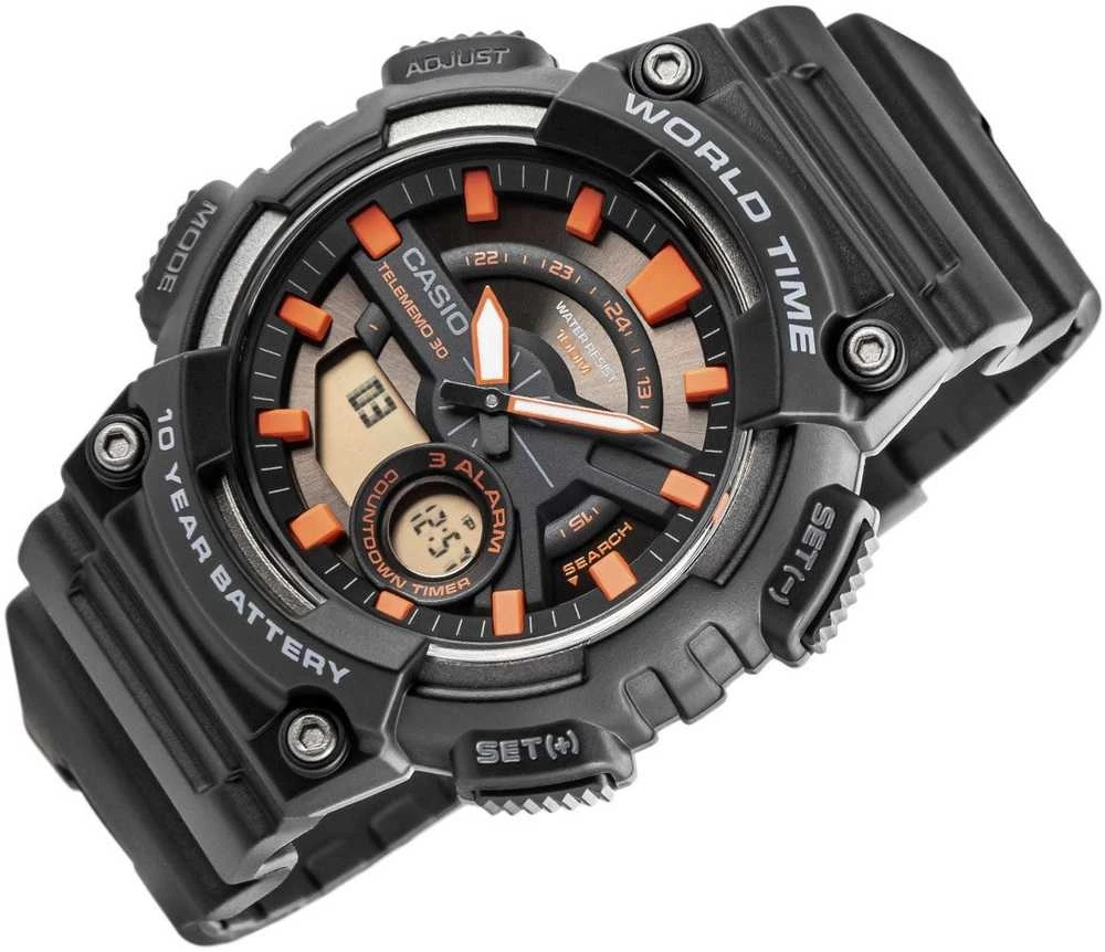 CASIO Gerton AEQ-110W-1A2VDF Vyriškas laikrodis su dėžute