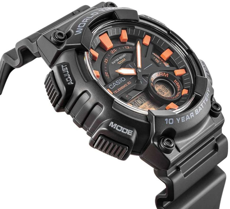 CASIO Gerton AEQ-110W-1A2VDF Vyriškas laikrodis su dėžute