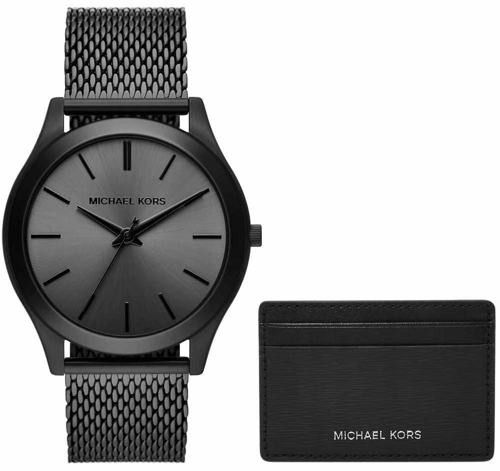 Vyriškas laikrodis + Dėklas na karty MICHAEL KORS MK1085SET + BOX